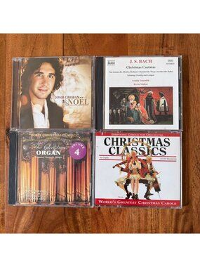 Christmas Holiday CD Lot of 4 Josh Groban Noel JS Bach Organ Orchestra Classics